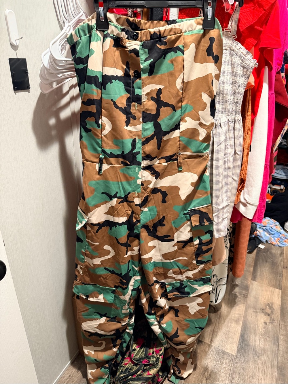 Camo Utility Cargo Jumpsuit